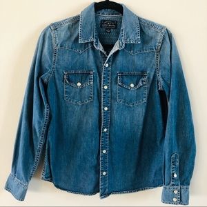 Lucky Brand Denim Western Shirt Small